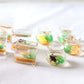 Mini Fish Tank Dollhoue Ornament, 1:12 Scale Miniature Fish Tank Scene Goldfish Bowl Model Dollhouse Accessories Garden Scene Decor(Round)