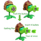 JHESAO 7 PCS Plants and Zombies Toys Action Figures PVZ Toys Set 1 2 Series Great Gifts for Kids and Fans,Birthday and Christmas Party