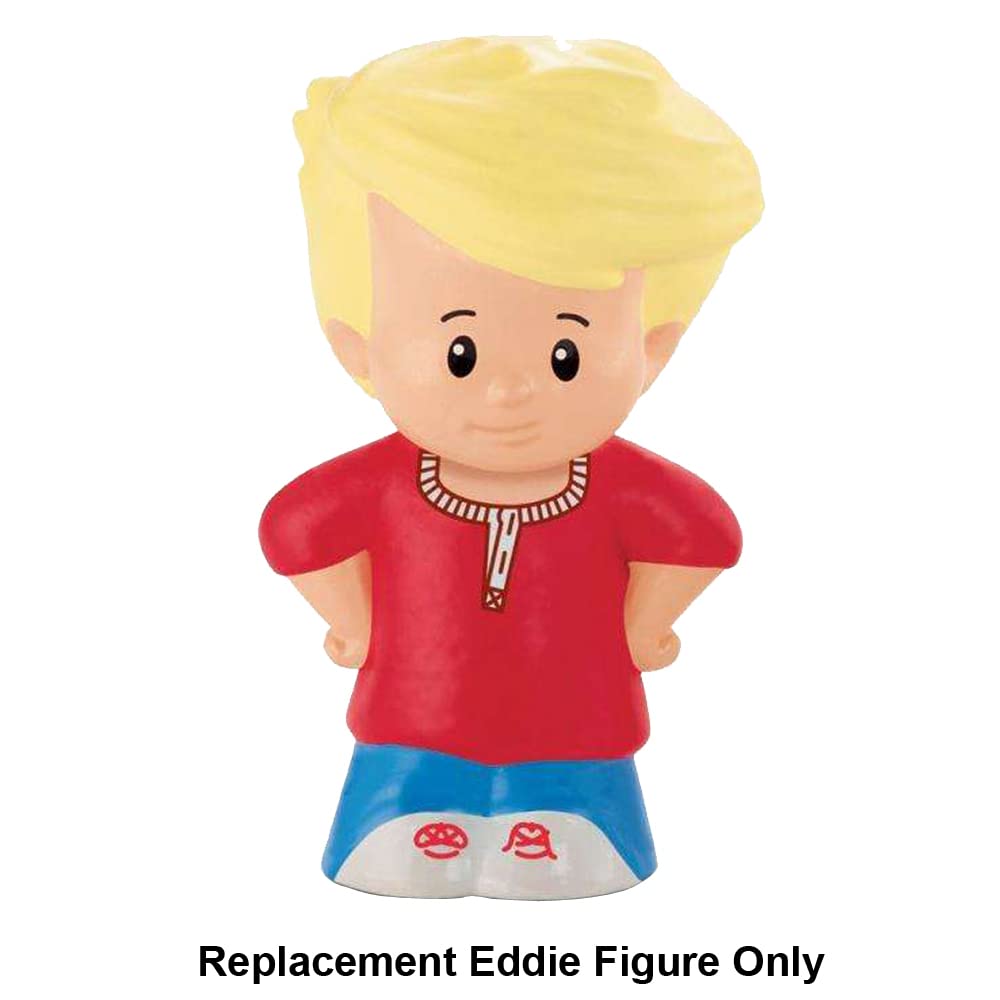 Replacement Part for Fisher-Price Little People Around The Farm Mega Set Playset - CBG45 ~ Replacement Little Boy Eddie Figure ~ Red Shirt - Blue