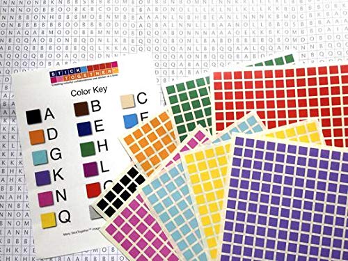 Huge Mosaic Puzzle Poster Kits | Group Project | No Mess Paint by Sticker | Stay at Home Activity | Classroom | One Sticker at a Time! | Large Tiger |