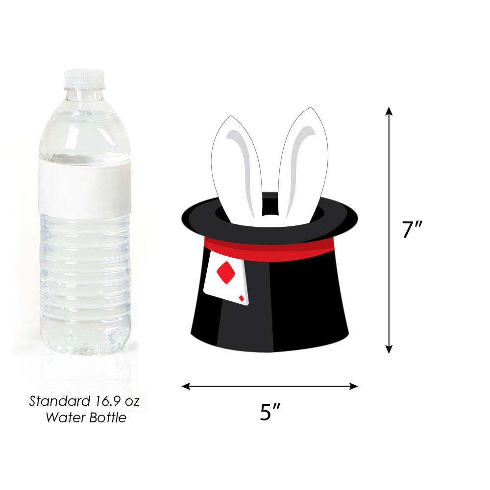 Big Dot of Happiness Ta-Da, Magic Show - Rabbit in a Magician’s Hat Decorations DIY Magical Birthday Party Essentials - Set of 20