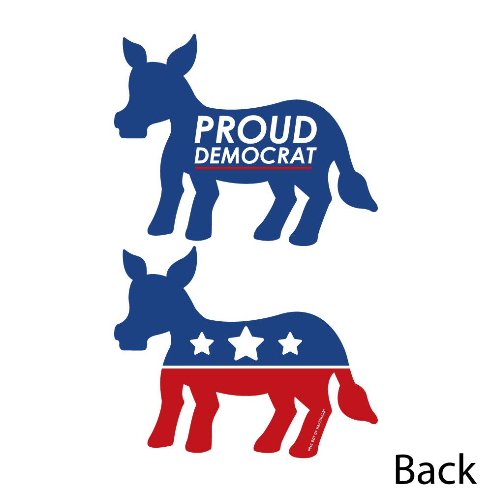 Big Dot of Happiness Democrat Election - Donkey Decorations DIY Democratic Political Party Essentials - Set of 20