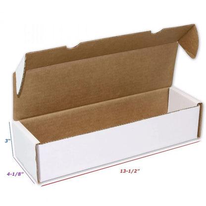 BCW Single Row Gaming Card Storage Box - 1 Pack | 1000 Count Holder Box | Corrugated Paper Cardboard Holder | Card Storage Box For Bulk CCG Collection
