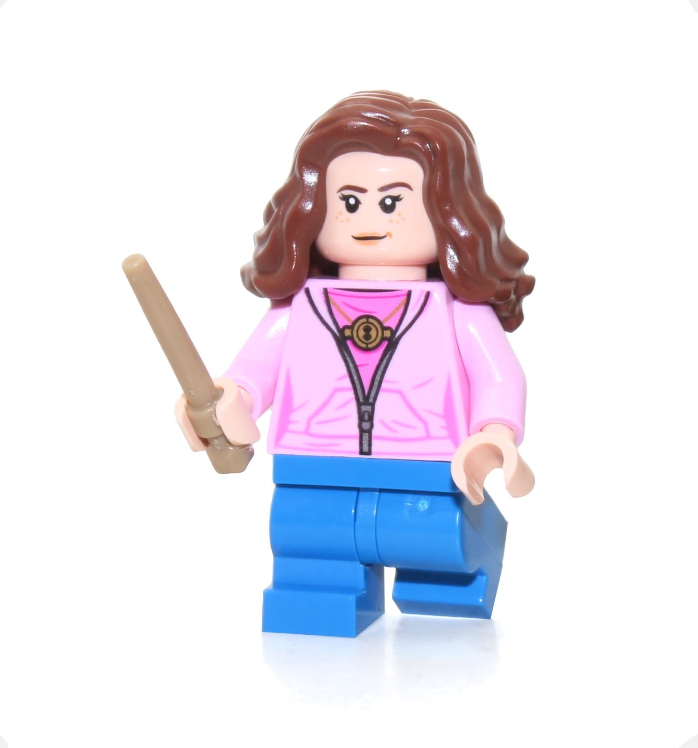 LEGO Harry Potter Minifigure - Hermione Granger in Pink Jacket (with Wand) 75947