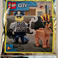 LEGO City: Police Officer Minifigure with Dog and Handcuffs - German Shepherd