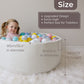 Wonder Space Deluxe Kids Round Ball Pit, Premium Handmade Kiddie Balls Pool, Soft Indoor Outdoor Nursery Baby Playpen, Ideal Gift Play Toy