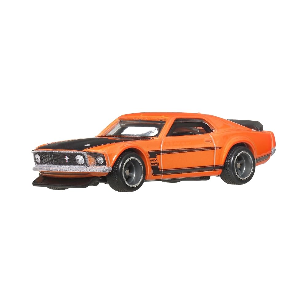 Hot Wheels JBL20 Boulevard '69 Ford Mustang Boss 302 Vehicle Toy Minicar 3 Years Old Orange