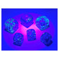Chessex Dice Set - 12mm Gemini: Blue/Light Blue Luminary Dice Block - Dungeons and Dragons D&D DND TTRPG Dice - Includes 36 Dice - D6