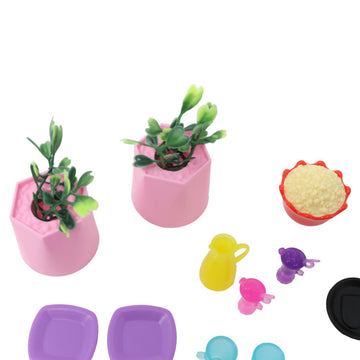Replacement Parts for Barbie Doll Dreamhouse - GRG93 ~ Replacement Dishes, Cookware, Food, Plants and Plant Holders
