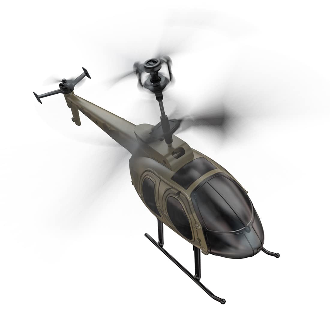 BrickCraftWorks RC Helicopter for Adults, F150BL V3 Air-Wolf RC Helicopter Model with LED Lights, Outdoor Indoor Model Airplane Gift (RTF Version)
