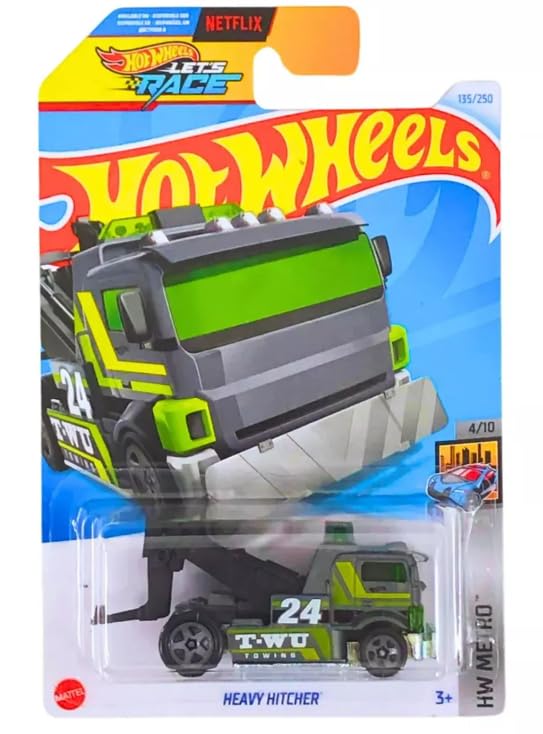 Hot Wheels Heavy Hitcher (Gray/Green) HW Metro 4/10