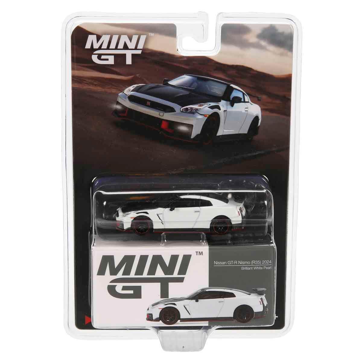 MINI GT Nissan GT-R Nismo 2024 - Brilliant White Pearl Diecast Model #1045 - Limited Edition Collectible 1:64