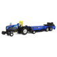 Outback Toys Set of 4 1/64 Case IH & New Holland Pulling Tractors with Pulling Sleds 37900-SET