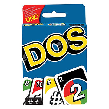Mattel Games DOS Family Card Game, From the Makers of UNO, with 108 Cards, Makes a Great Game for 7 Year Olds and Up