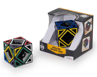 Meffert's Hollow Skewb Cube - The Original Cube Brainteaser from Recent Toys - Travel Friendly Fun for Ages 9 - Adult