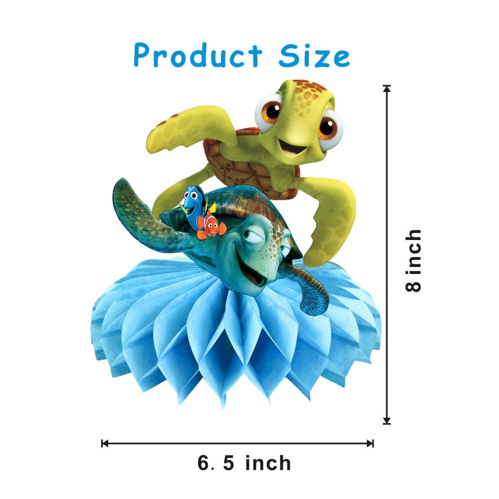 8Pcs Finding Nemo Table Centerpieces Birthday Party Supplies Double Side Table Decorations for Kids Party Decorations