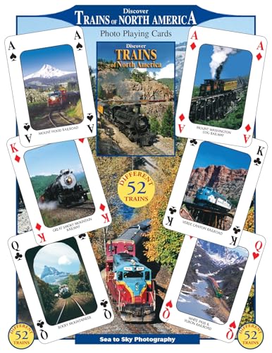 SEA and SKY Discover Trains of North America Playing Cards