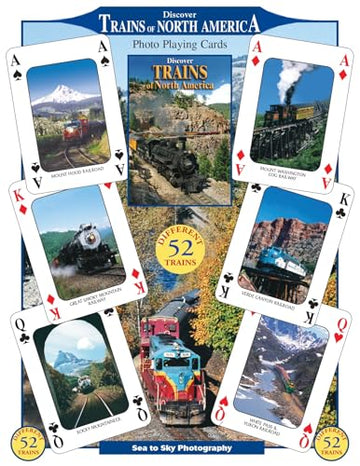 SEA and SKY Discover Trains of North America Playing Cards