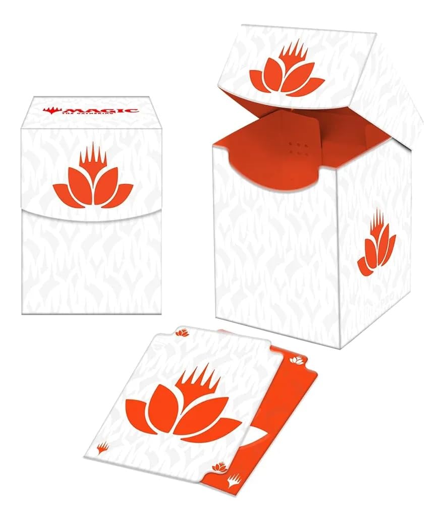 Ultra Pro - Mana 8 100+ Deck Box - Lotus for Magic: The Gathering, Stores & Holds 100 Standard Sized Cards, Durable Protective Collector's Game Deck
