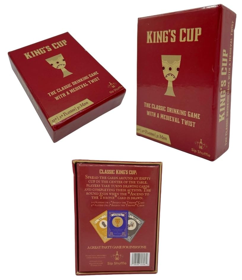 Sip Shuffle Games King's Cup: The Classic Party Game with a Medieval Twist
