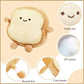 NatureMan Toast Bread Pillow,Funny Bread Shape Plush Toy Pillow, Small Cute Stuffed Plush Toast Sofa Pillow,Children's Adult Home Bedroom Decoration