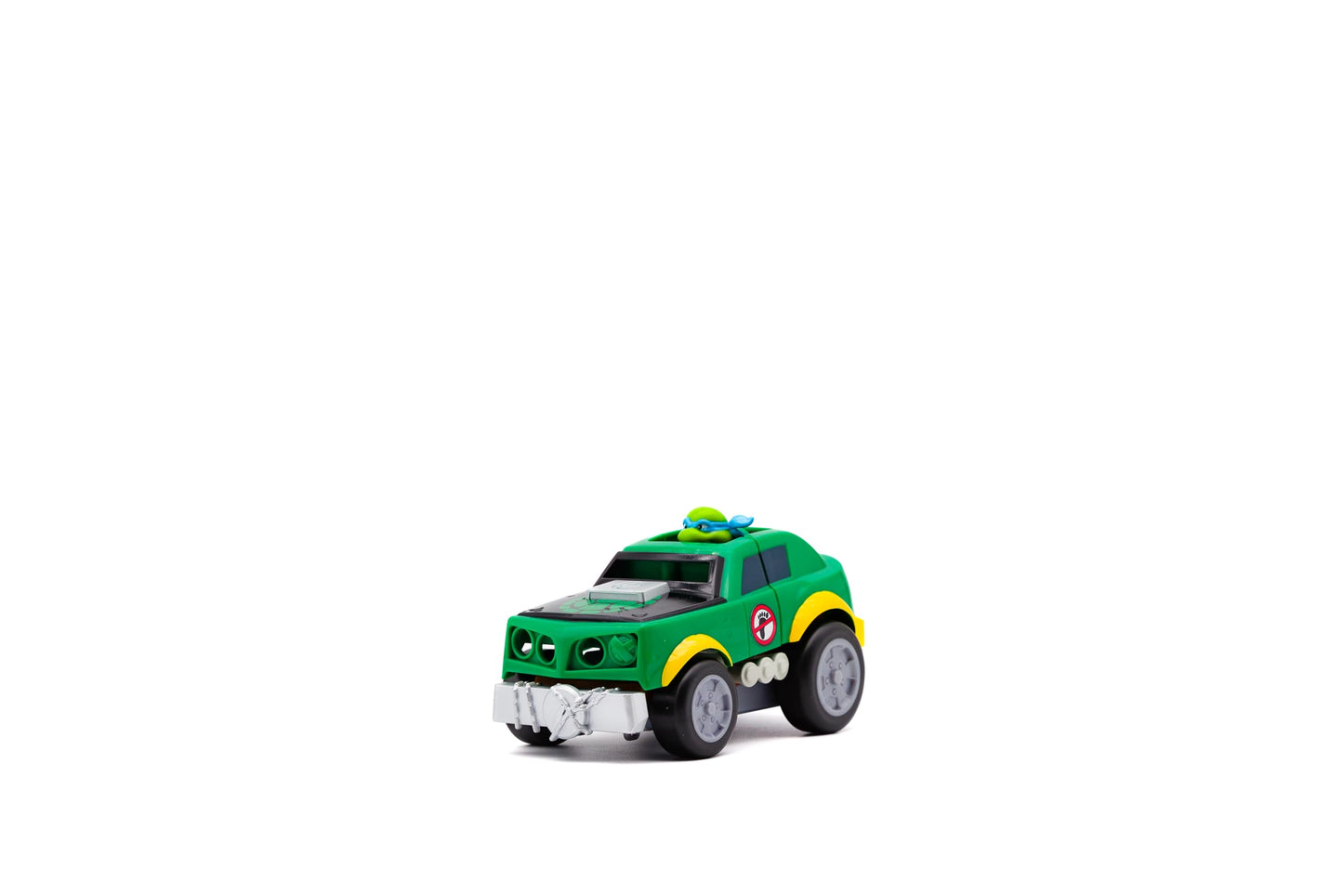 Teenage Mutant Ninja Turtles Toy, Leonardo Shell Smashers, Light-Up Rev-Up Crash Vehicle with Smash & Reveal Action, Classic Edition, for Kids Ages 5+