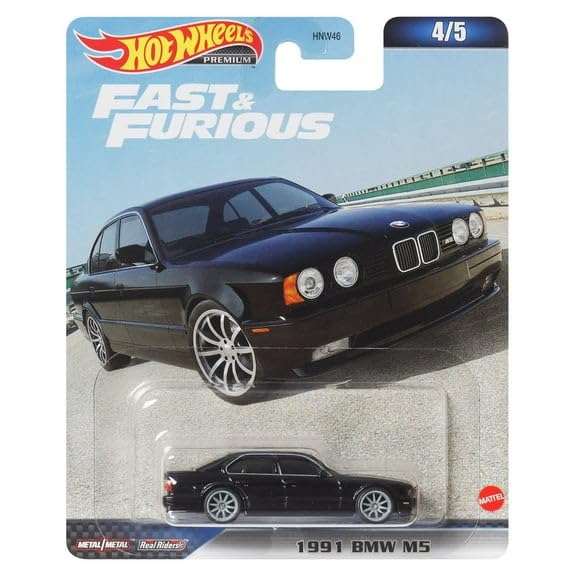 Hot Wheels 2023 Fast & Furious Premium 5?Pack (HNW46?956D) | Toyota Supra, Land Rover Defender, Chevy Nova SS, BMW M5 & Lamborghini Gallardo | 1:64