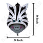 BALONAR 5pcs 32 Inch Tiger Lion Zebra Monkey Foil Balloons Animal Balloons