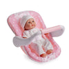 JC Toys 12.5" Soft Body Baby Doll with Multi-Position Carrier | Dressed in Removable Pink Outfit | Realistic Rocking Carrier Set | Perfect First Baby