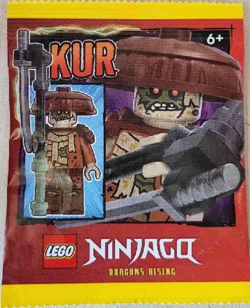LEGO Ninjago Dragons Rising Season 3: Kur Minifigure with Sword - Follower of the Forbidden Five - Ages 6+