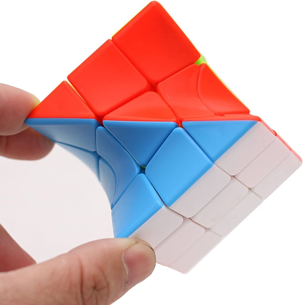 Cube Twist 3x3 Stickerelss Speed Cube Vivid Color Magic Puzzle Toys Puzzle Boxes (Twist 3rd Order Puzzle Boxes)