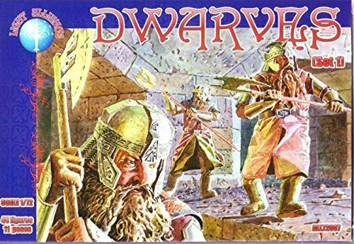 Alliance 1/72 Scale Dwarves Figures Set 1,2 Model Kit, New in Box