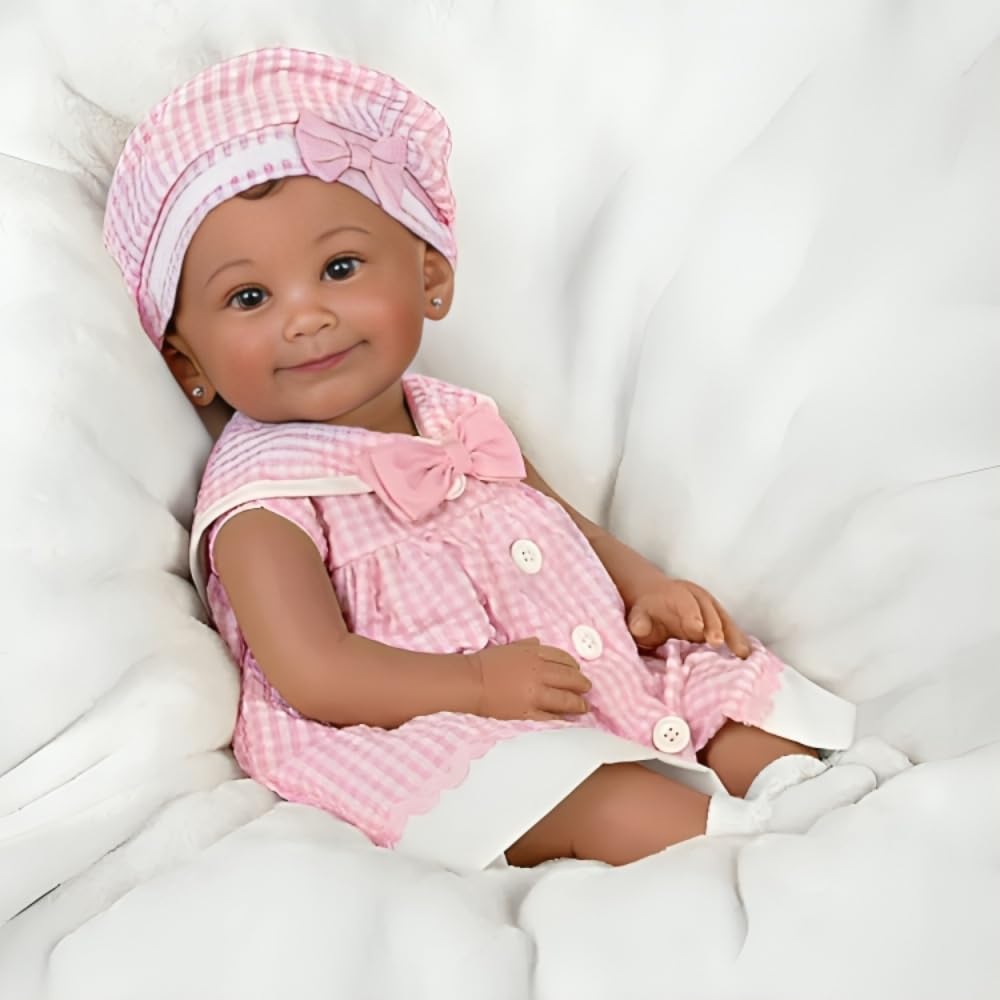 The Ashton-Drake Galleries 9th Annual Photo Contest Winner Nevaeh Vinyl Baby Doll (Pink)