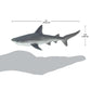 Safari Ltd. Gray Reef Shark Figurine - Detailed 6.25" Plastic Model Figure - Fun Educational Sea Life Play Toy for Boys, Girls & Kids Ages 3+