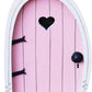 Pink Streak Mini Fairy Garden Door for Tree, 3D Miniature Fairy Door for Fairytale Tiny House Doors, Bonsai Terrarium Micro Landscape Decoration