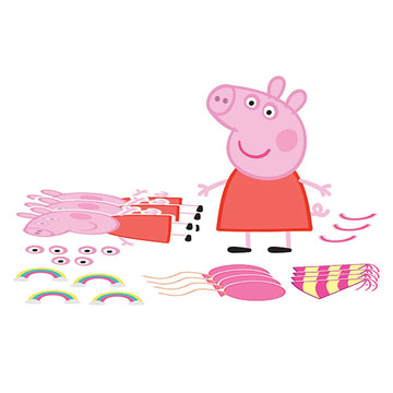 Peppa Pig Confetti Multicolor Party Craft Kit - 10"x8.5" (Pack of 4) - Ultimate Kids DIY Activity for Birthdays, Special Events & Classroom Fun