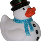 Waddlers Christmas Snowman Rubber Duck Handheld Size, Rubber Ducks Family, Designed and Made for Christmas Snowman Themed Toy Duck, Christmas Stocking