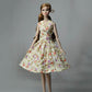 6pcs Fashion Countryside Floral Dress for 11.5" Doll Clothes Party Gown Outfits + 6 Pairs High Heel Shoes 1/6