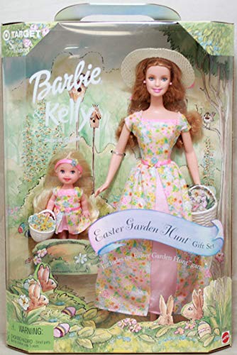 Special Edition Barbie & Kelly Easter Garden Hunt Gift Set 12" and 4" Figure includes the Easter Garden Hunt game!