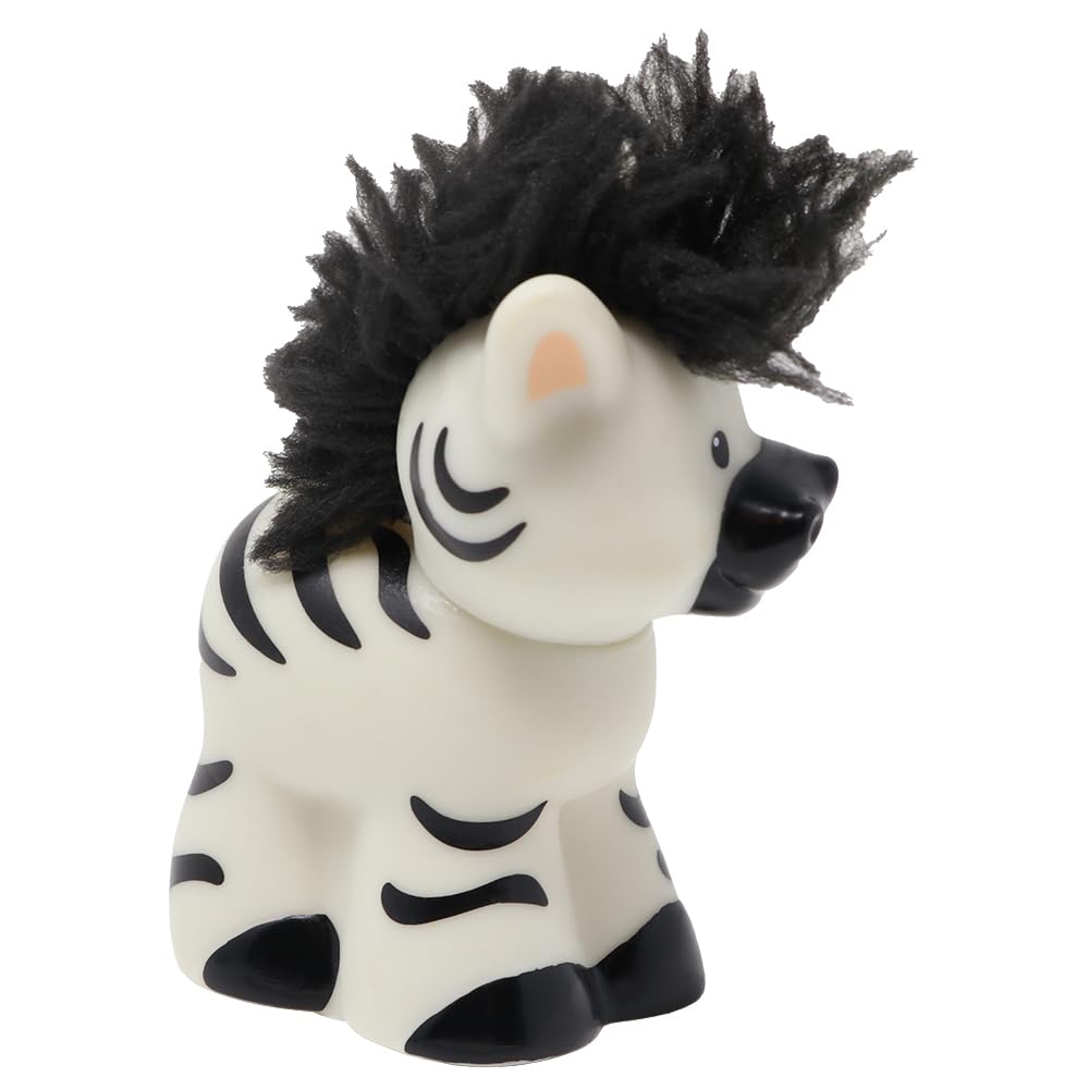 Fisher-Price Replacement Part for Collectible Little People Noah's Ark or Zoo Playset K0475 - Replacement Zebra Figure with Touch and Feel Mane -
