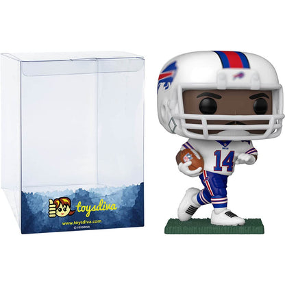 Funko Stefon D i g g s : P o p ! Football Vinyl Figurine Bundle with 1 Compatible 'ToysDiva' Graphic Protector (160-57403 - B)