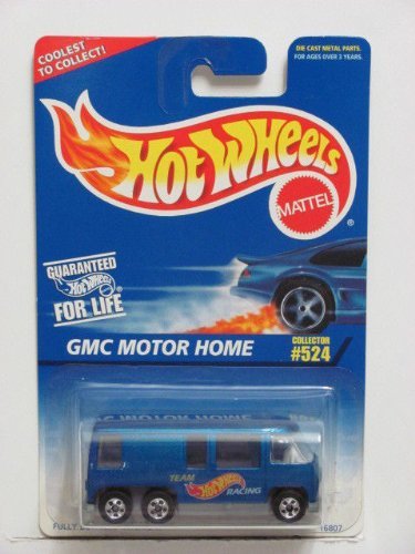 GMC Motor Home Hot Wheels 1997 Racing Blue GMC Motor Home Van 1:64 Scale Collectible Die Cast Metal Toy Car Model #524