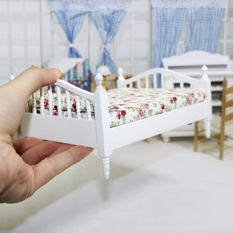 SXFSE Dollhouse Decoration Accessories, Mini Dollhouse Furniture Bed Room Pretend Play Toy