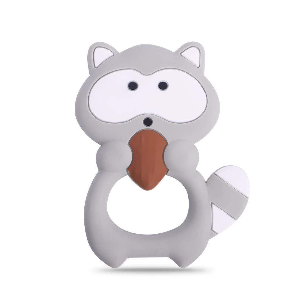 Baby Silicone Teether,Sensory Chew Toys,BPA Free Soft and Effective Infant Teething Pain Relief Toys,Freezer Safe,Food Grade Silicone,Best Shower Gift