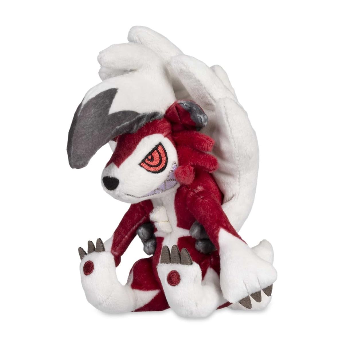 Pokémon Center: Lycanroc (Midnight Form) Sitting Cuties Plush