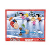 AQUARIUS Peanuts Cast Skating 1000 Piece Holiday Jigsaw Puzzle