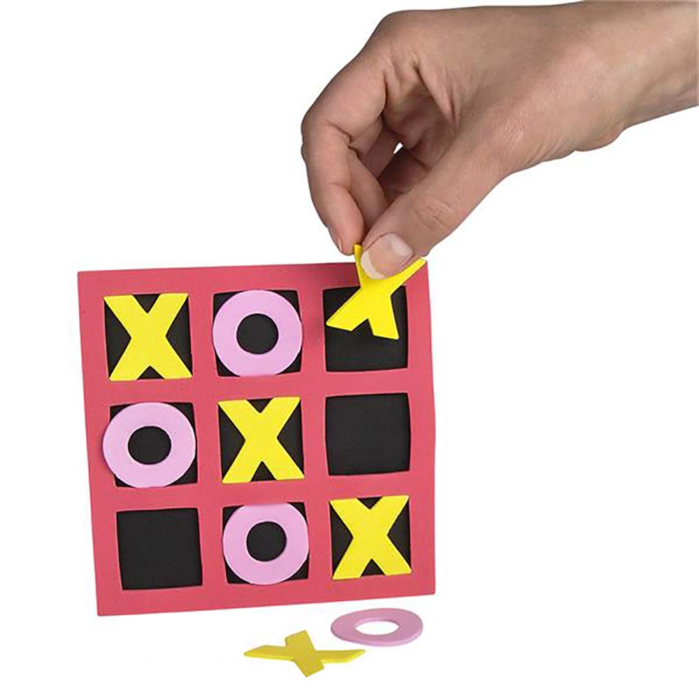 The Dreidel Company Foam Tic-Tac-Toe Game, Great for Bag Fillers, Party Events, Birthdays, Classroom Prizes, and Much More - Foam (24-Pack)