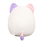 Squishmallows Original 8in Nell The Pink and Purple Calico Cat - Official Jazwares Plush (Little)