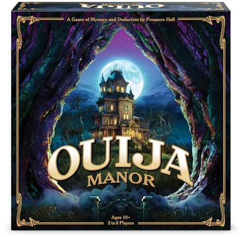 Funko Games Ouija Manor Game | Features Easy-to-Assemble 3D Manor | 2-5 Players, Ages 10+