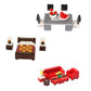 General Jim's Building Blocks Bricks House Furniture Set for Bedroom Living Room & Dining Room for City Street Houses Fun for All Building Levels